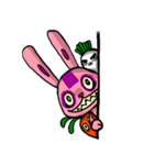 Funny Crazy Rabbit（個別スタンプ：27）