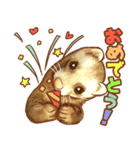 フェレット家族（個別スタンプ：6）