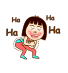 Smile funny girl（個別スタンプ：13）