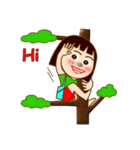 Smile funny girl（個別スタンプ：19）