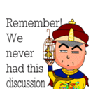 Emperor's commands (English version)（個別スタンプ：32）