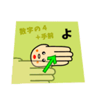 ゆびもじくん(vol.2)＊改訂版（個別スタンプ：32）