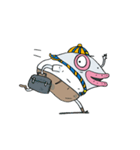 Fish Head Boy#001（個別スタンプ：6）