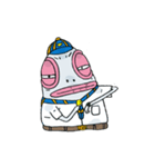 Fish Head Boy#001（個別スタンプ：32）