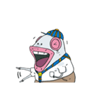 Fish Head Boy#001（個別スタンプ：34）
