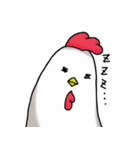 なまけニワトリとまったりヒヨコ（個別スタンプ：1）