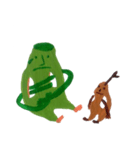 Fluffy and Big grass（個別スタンプ：7）