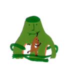 Fluffy and Big grass（個別スタンプ：14）