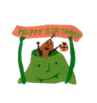 Fluffy and Big grass（個別スタンプ：20）