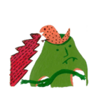 Fluffy and Big grass（個別スタンプ：22）