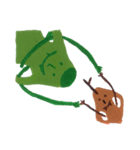 Fluffy and Big grass（個別スタンプ：38）