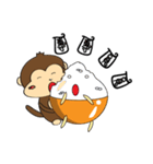 Rice Bucket Family_Year of the Monkey（個別スタンプ：7）