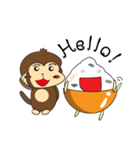 Rice Bucket Family_Year of the Monkey（個別スタンプ：9）
