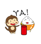 Rice Bucket Family_Year of the Monkey（個別スタンプ：17）