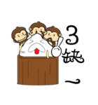 Rice Bucket Family_Year of the Monkey（個別スタンプ：22）