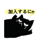 黒猫がお返事します 6。（個別スタンプ：21）