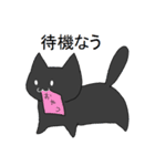 自由なクロネコ（個別スタンプ：18）