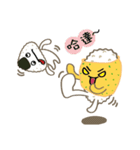 Onigiri Man ＆ Egg Onigiri（個別スタンプ：37）