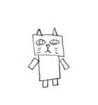 これは四角いネコです。（個別スタンプ：3）