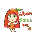 Orange cute girl (Fruit Ver.2)（個別スタンプ：24）