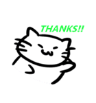 ねこさんのいつでも感謝スタンプ（個別スタンプ：21）