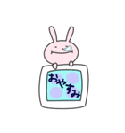 ゆるい顔のうさぎさん（個別スタンプ：2）