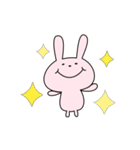 ゆるい顔のうさぎさん（個別スタンプ：4）