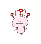 ゆるい顔のうさぎさん（個別スタンプ：6）