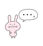 ゆるい顔のうさぎさん（個別スタンプ：7）