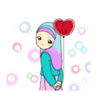 Hana cute Hijab（個別スタンプ：10）