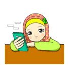 Hana cute Hijab（個別スタンプ：14）