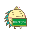 リトルブルー ハリネズミ（個別スタンプ：3）