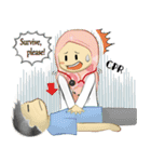 Medical Student (Hijab ver.)（個別スタンプ：35）