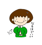 おんなのことたまごさんの仲良しな日常（個別スタンプ：9）