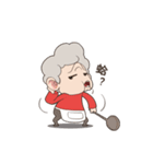 Fat granny ＆ Mischief Shiba(zh-tw)（個別スタンプ：32）