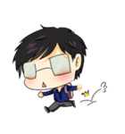 Risa - Super Cute Glasses Girl（個別スタンプ：14）