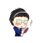 Risa - Super Cute Glasses Girl（個別スタンプ：17）