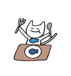 うさぎさんとねこさんの毎日使えるスタンプ（個別スタンプ：22）