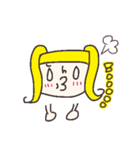 女の子の顔スタンプ（個別スタンプ：10）