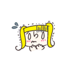 女の子の顔スタンプ（個別スタンプ：22）