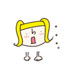 女の子の顔スタンプ（個別スタンプ：24）