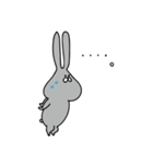 うさぎとうさぎのおともだち（個別スタンプ：9）