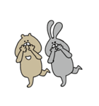 うさぎとうさぎのおともだち（個別スタンプ：40）