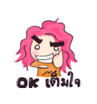AnnJung doll(pink hair)（個別スタンプ：4）
