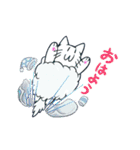 もこねこ＆でんちラビット（個別スタンプ：3）