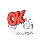 もこねこ＆でんちラビット（個別スタンプ：5）