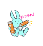 もこねこ＆でんちラビット（個別スタンプ：14）