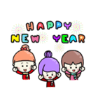 Funny Family-Happy New Year（個別スタンプ：6）