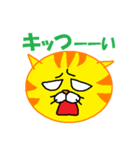 ねこ顔(トラ)（個別スタンプ：25）