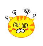 ねこ顔(トラ)（個別スタンプ：40）